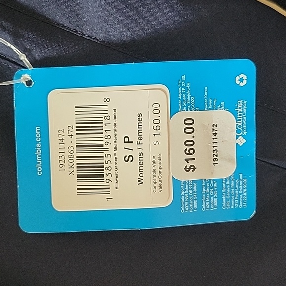 Columbia Hillswest Garden Reversible Blue Jacket Women's Size Small - Picture 5 of 5